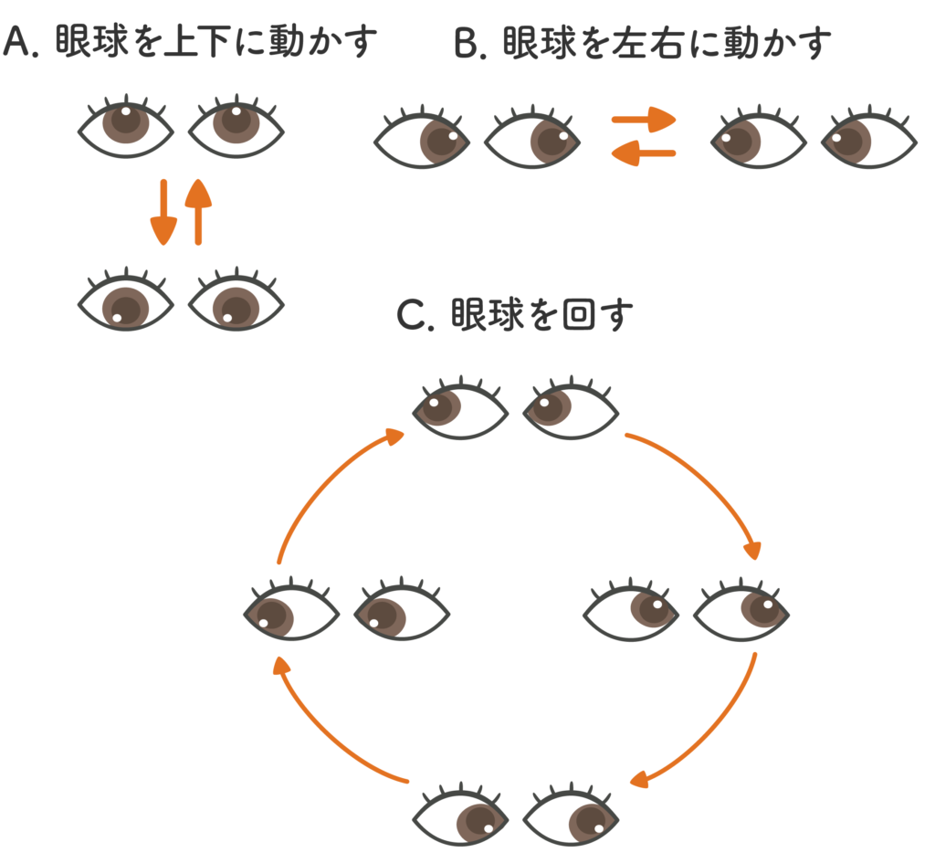 眼精疲労対策_目回し体操